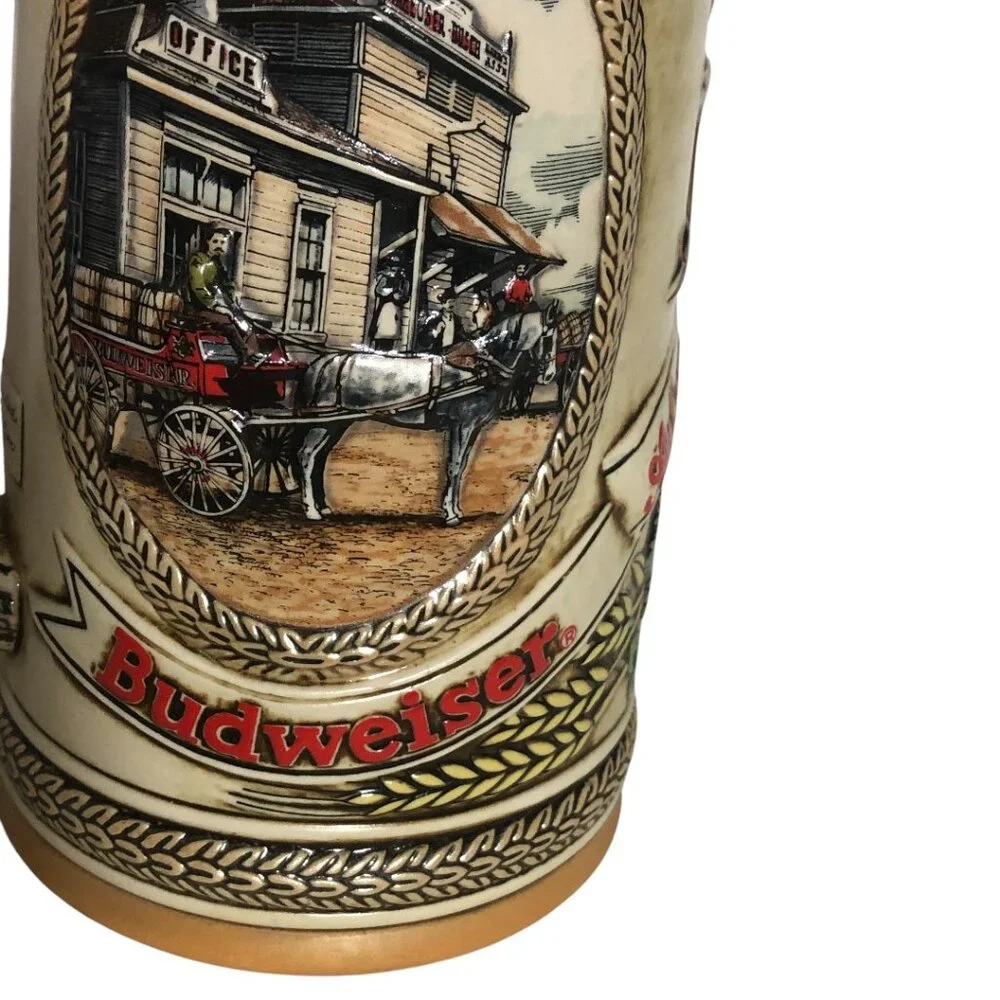 Budweiser Lidded Beer Stein Vintage Limited Edition 